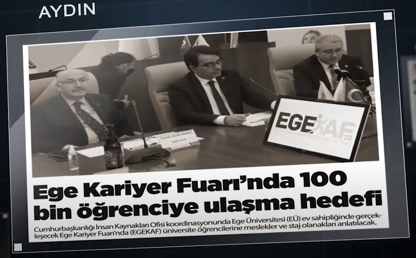 Ege Kariyer Fuarı´nda 100 bin öğrenciye ulaşma hedefi - Aydın Gazetesi