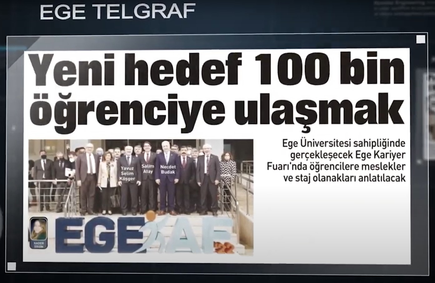 Yeni hedef 100bin öğrenciye ulaşmak - Ege Telgraf